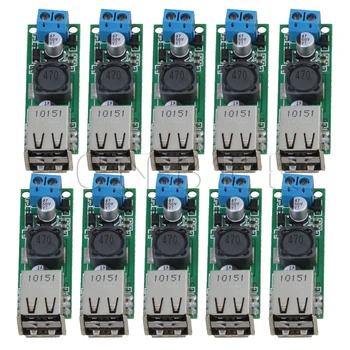 CNBTR Double USB DC-DC Step-down Module Voltage Converter 6-35V to 5V3A Car Charging Pack of 10
CNBTR Double USB DC-DC Step-down Module Voltage Converter 6-35V to 5V3A Car Charging Pack of 10