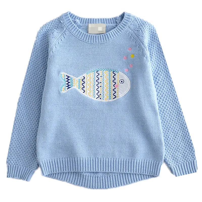 Children's soft sweater children's cartoon fish spit bubble round neck pullover sweater top princess beige blue sweater 18M01
Children's soft sweater children's cartoon fish spit bubble round neck pullover sweater top princess beige blue sweater 18M01