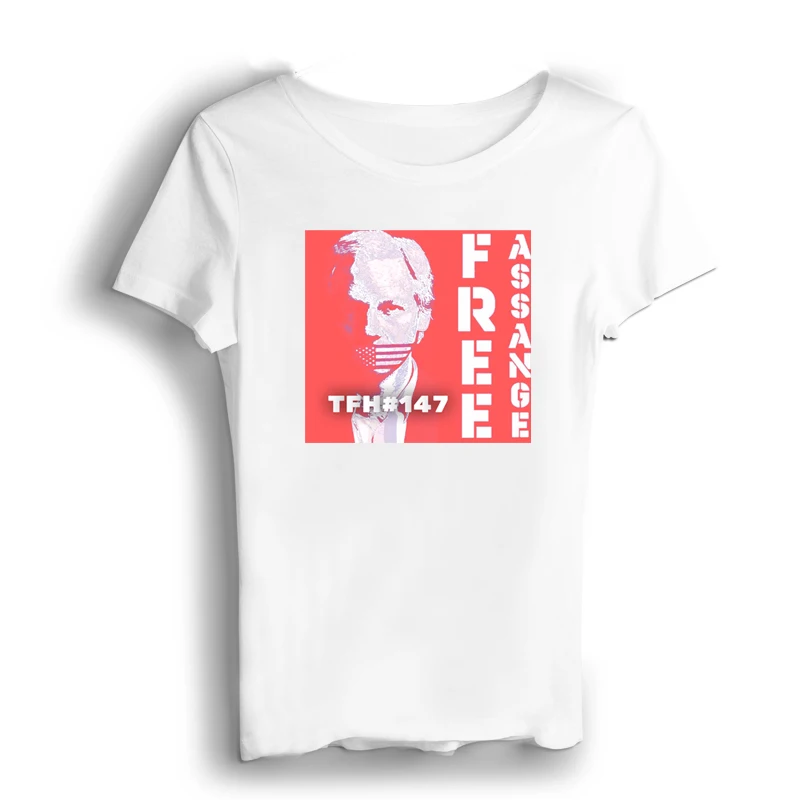 Julian Assange T Shirt Women T-shirt Appliques Short Modal Tshirt Own Logo Print Women Tshirt Off The Shoulder Tops for Women
Julian Assange T Shirt Women T-shirt Appliques Short Modal Tshirt Own Logo Print Women Tshirt Off The Shoulder Tops for Women