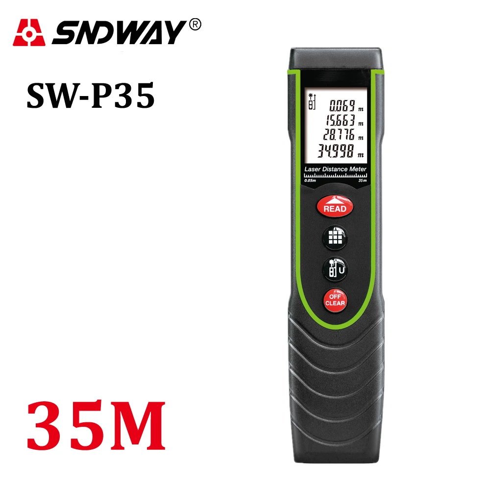 35m Pen style Hand-Held Digital Laser Distance Meter trena laser Range Finder Tape Measure tools device LCD display W-Backlight
35m Pen style Hand-Held Digital Laser Distance Meter trena laser Range Finder Tape Measure tools device LCD display W-Backlight