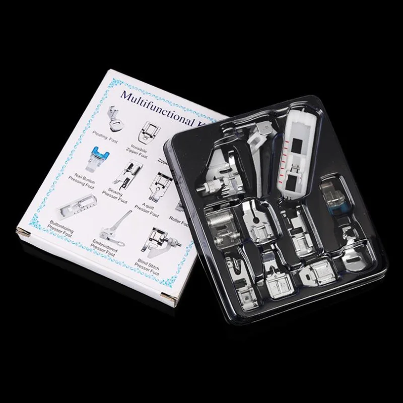 11pcs Presser Foot SET Domestic Sewing Accessories for Electric Household Sewing Machine
11pcs Presser Foot SET Domestic Sewing Accessories for Electric Household Sewing Machine
