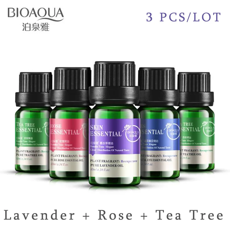 BIOAQUA Lavender, Rose ,Tea Tree Pure Plant Fragrance Moisturizing Face Body Skin Care Hair Essential Oil Acne Treatment 3PCS
BIOAQUA Lavender, Rose ,Tea Tree Pure Plant Fragrance Moisturizing Face Body Skin Care Hair Essential Oil Acne Treatment 3PCS