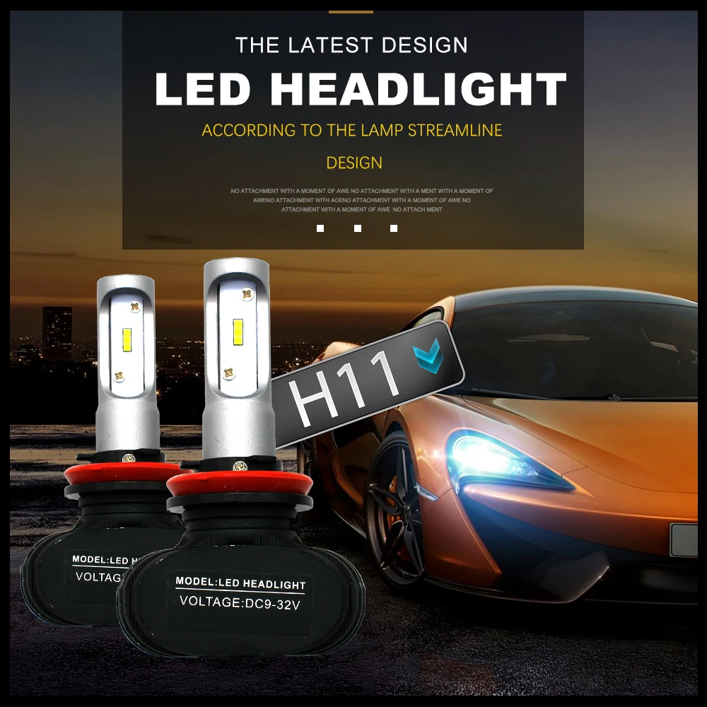 Modifygt S1 H4 Led H7 H1 H3 H8/H9/11 Car Headlight Bulbs For AutoHB3 HB4 Led Automotive car styling 12V 50W 8000LM 6000K
Modifygt S1 H4 Led H7 H1 H3 H8/H9/11 Car Headlight Bulbs For AutoHB3 HB4 Led Automotive car styling 12V 50W 8000LM 6000K