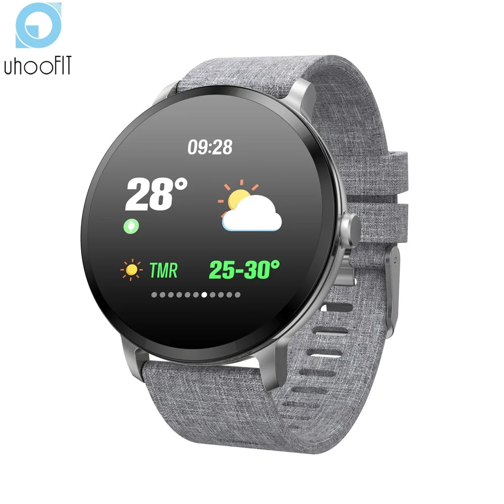 UHOOFIT V11 Смарт-часы IP67 водонепроницаемые из закаленного стекла трекер активности