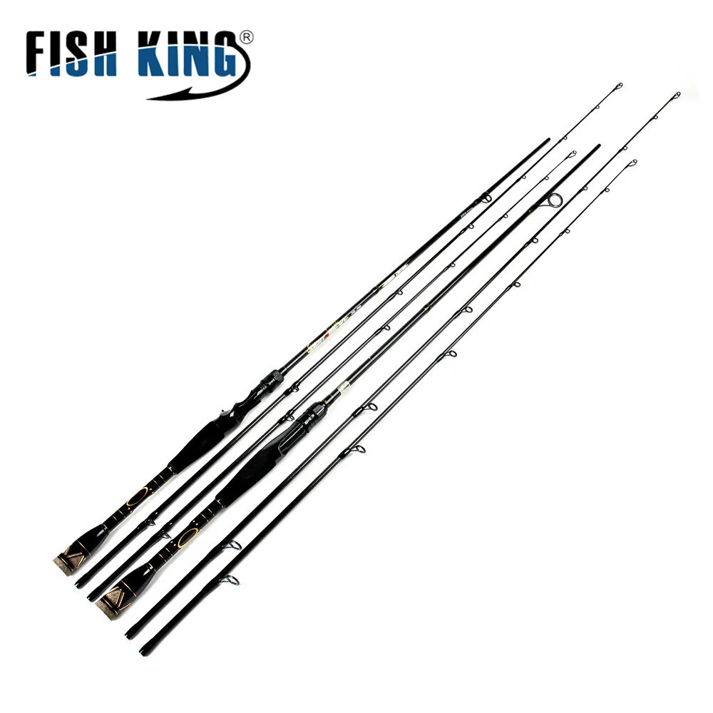 FISH KING 99% Carbon Spinning Casting Rod 2.1M-2.4M 2 Section Fishing Lure Rod C.W 15-45G Travel Rod For Lure Fishing
FISH KING 99% Carbon Spinning Casting Rod 2.1M-2.4M 2 Section Fishing Lure Rod C.W 15-45G Travel Rod For Lure Fishing