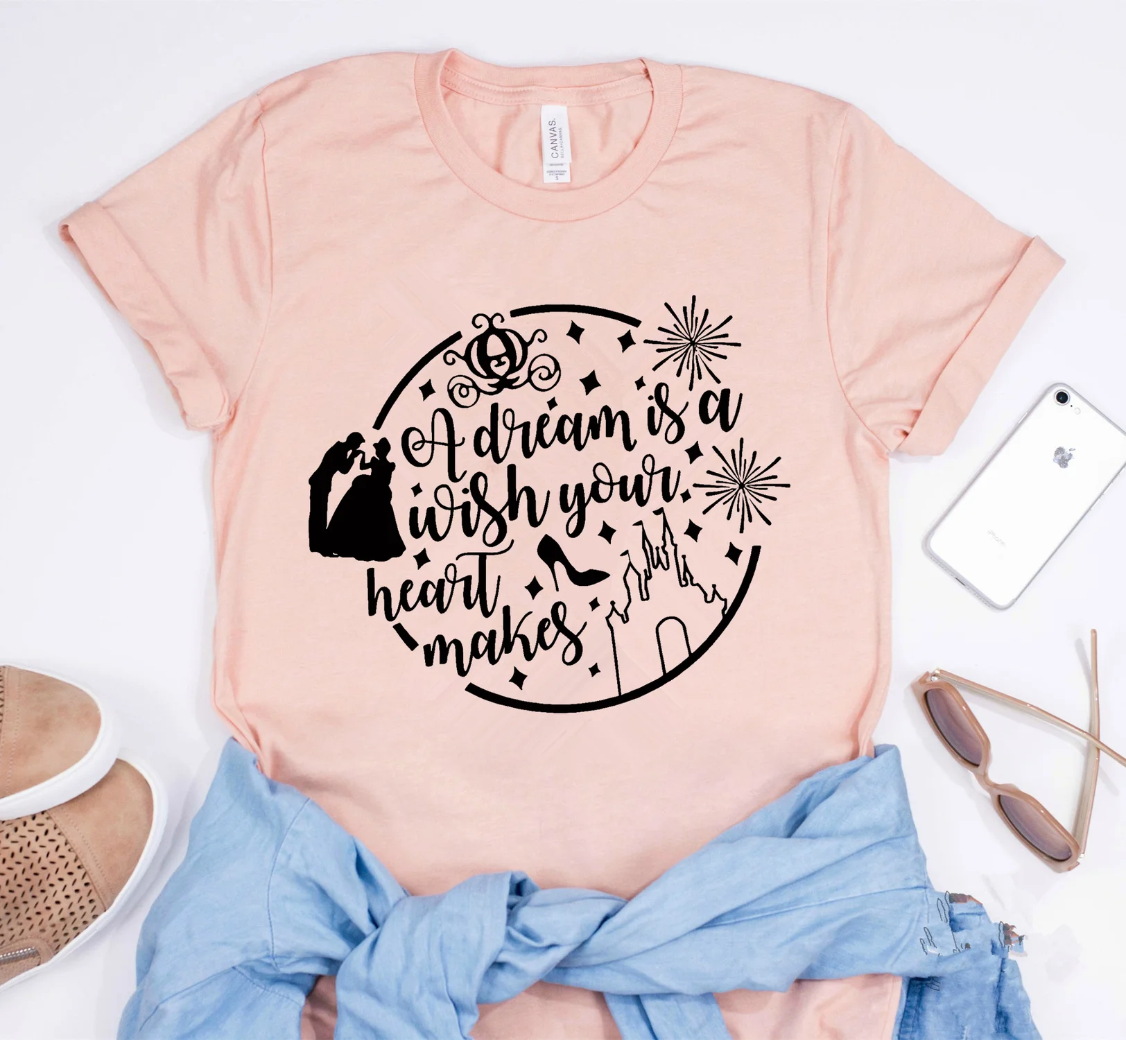 2019 Women A Dream Is A Wish You Heart Makes Shirt Cinderella & Prince Graphic T-shirt Funny Quote Shirts
2019 Women A Dream Is A Wish You Heart Makes Shirt Cinderella & Prince Graphic T-shirt Funny Quote Shirts