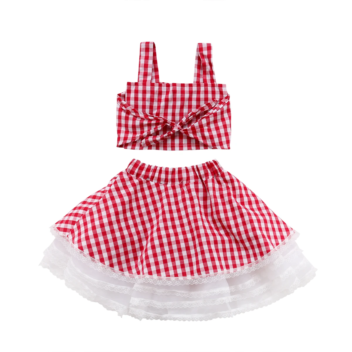 Fashion Baby Girl Plaid Lace Clothes Set Summer Toddler Kids Crop Tops Skirt Tank Top Casual Girl Outfits
Fashion Baby Girl Plaid Lace Clothes Set Summer Toddler Kids Crop Tops Skirt Tank Top Casual Girl Outfits