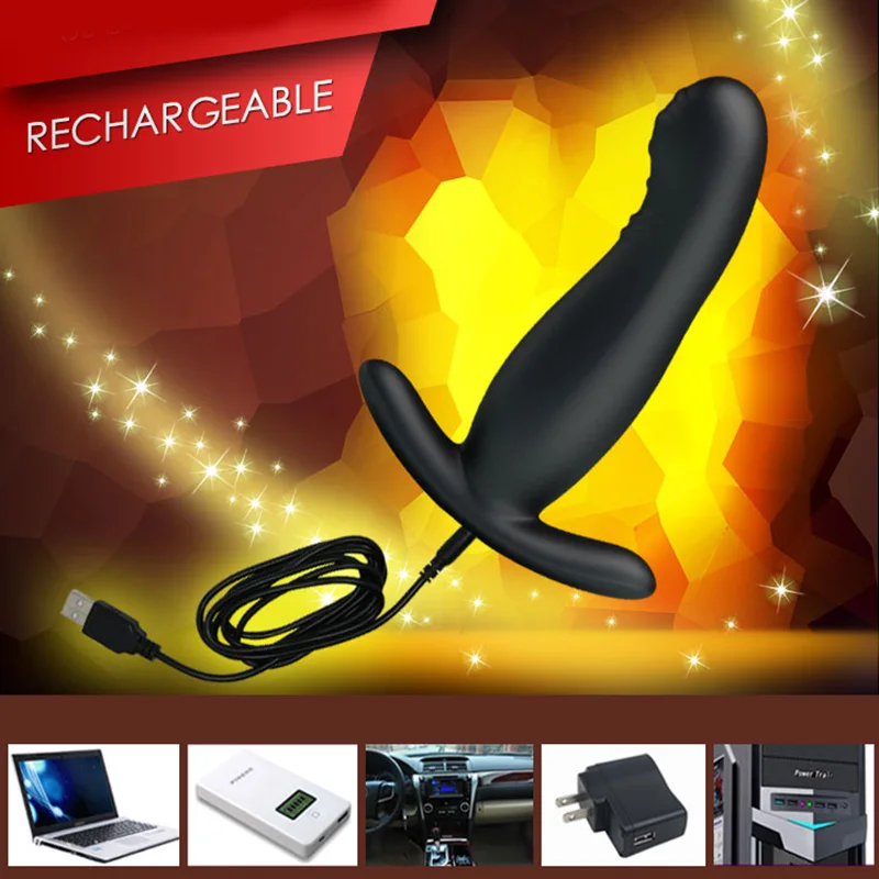 Ticking Anal Vibrator For Man Vibrating Anal Beads Plug 7 Speed Prostate Massager With Strong Suction Cup Anus Butt Plug For Men