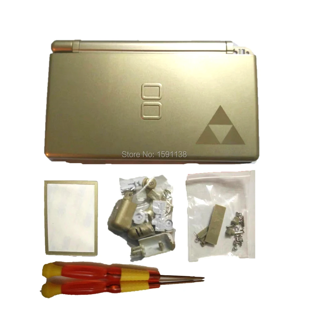 New Goldren Color For NDSL Zelda Limited Edition Case Cover Replacement For DS Lite Shell Housing with Button Kit Boy Full Set
New Goldren Color For NDSL Zelda Limited Edition Case Cover Replacement For DS Lite Shell Housing with Button Kit Boy Full Set