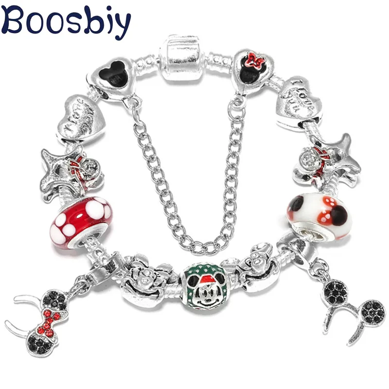 Boosbiy Fashion Cartoon Snake Chain Charm Bracelets & Bangles for Women Handmade Charm Pandora Bracelet Jewelry Gift
Boosbiy Fashion Cartoon Snake Chain Charm Bracelets & Bangles for Women Handmade Charm Pandora Bracelet Jewelry Gift