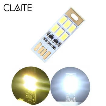 CLAITE Mini 1W 6 LED USB Hand Sensor Stepless Dimming / Light-controlled Night Card Light for Power Bank Computer
CLAITE Mini 1W 6 LED USB Hand Sensor Stepless Dimming / Light-controlled Night Card Light for Power Bank Computer