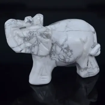 3 Inch Natural White Howlite Turquoise Crystal Elephant Carved Figurine Stone Chakra Healing Reiki Stone Feng Shui Crafts
3 Inch Natural White Howlite Turquoise Crystal Elephant Carved Figurine Stone Chakra Healing Reiki Stone Feng Shui Crafts