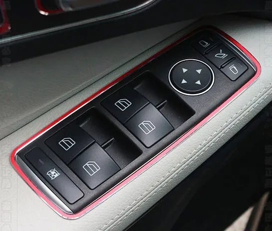 car styling For Mercedes Benz A B C E class GLK ML GL CLA GLA CLS Car window glasses lifter button decoration Frame stickers
car styling For Mercedes Benz A B C E class GLK ML GL CLA GLA CLS Car window glasses lifter button decoration Frame stickers