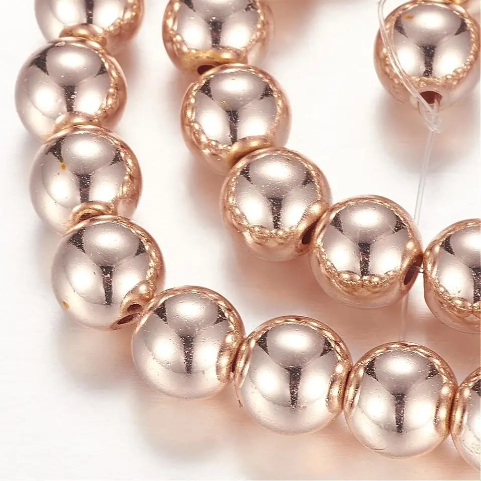 8mm Round Electroplate Non-magnetic Synthetic Hematite Beads Strands,Hole: 0.5mm; about 51~52pcs/strand,
8mm Round Electroplate Non-magnetic Synthetic Hematite Beads Strands,Hole: 0.5mm; about 51~52pcs/strand,