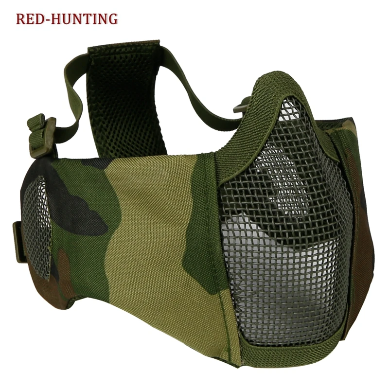 Adjustable Foldable Half Face Lower Mask Airsoft Mesh Mask with Ear Protection for Airsoft/Hunting/Paintball
Adjustable Foldable Half Face Lower Mask Airsoft Mesh Mask with Ear Protection for Airsoft/Hunting/Paintball