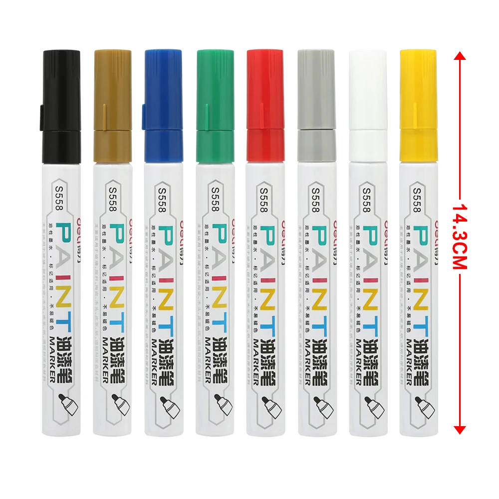 Permanent Marker White Oil-Ink Mark Pens Tire Paint Marker Pen Stationery School&Office Supplies Mark Marker Wood Marker Pen
Permanent Marker White Oil-Ink Mark Pens Tire Paint Marker Pen Stationery School&Office Supplies Mark Marker Wood Marker Pen