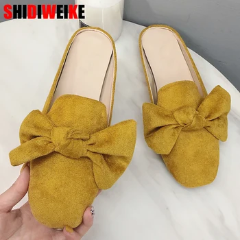2020 spring new women's Bow lazy Baotou half slippers Hong Kong style retro suede low with Mules shoes wearing f610
2020 spring new women's Bow lazy Baotou half slippers Hong Kong style retro suede low with Mules shoes wearing f610