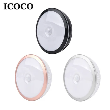 ICOCO 6 LED Human Body Infrared Sensor Night Light Intelligent Sensor Wall Lamp Smart Home Night Porch Hallway Stairs Lamp
ICOCO 6 LED Human Body Infrared Sensor Night Light Intelligent Sensor Wall Lamp Smart Home Night Porch Hallway Stairs Lamp
