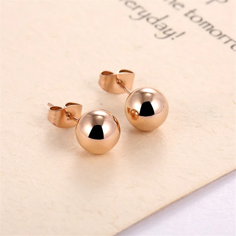 Martick Woman Treny Stud Earrings Steel Boll Earrings Jewelry For Wonder Woman Fine Jewelry Rose Gold Color Bijoux E137
Martick Woman Treny Stud Earrings Steel Boll Earrings Jewelry For Wonder Woman Fine Jewelry Rose Gold Color Bijoux E137