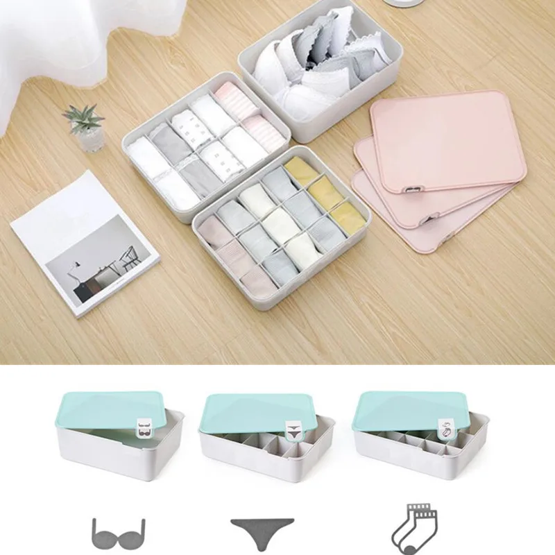 3 Colours Household Decor Covered Bra Underwear Storage Compartment Box with Logo
3 Colours Household Decor Covered Bra Underwear Storage Compartment Box with Logo