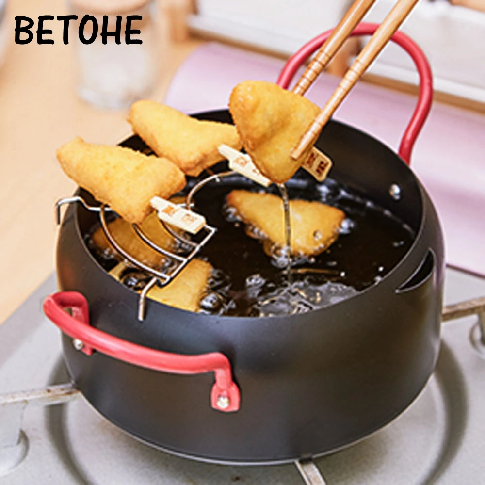 16CM Tempura Frying Pan Home Mini Frying Pan Stainless Steel Non-stick Frying Pot Eco-Friendly Frying Skillets Without Pot Cover
16CM Tempura Frying Pan Home Mini Frying Pan Stainless Steel Non-stick Frying Pot Eco-Friendly Frying Skillets Without Pot Cover
