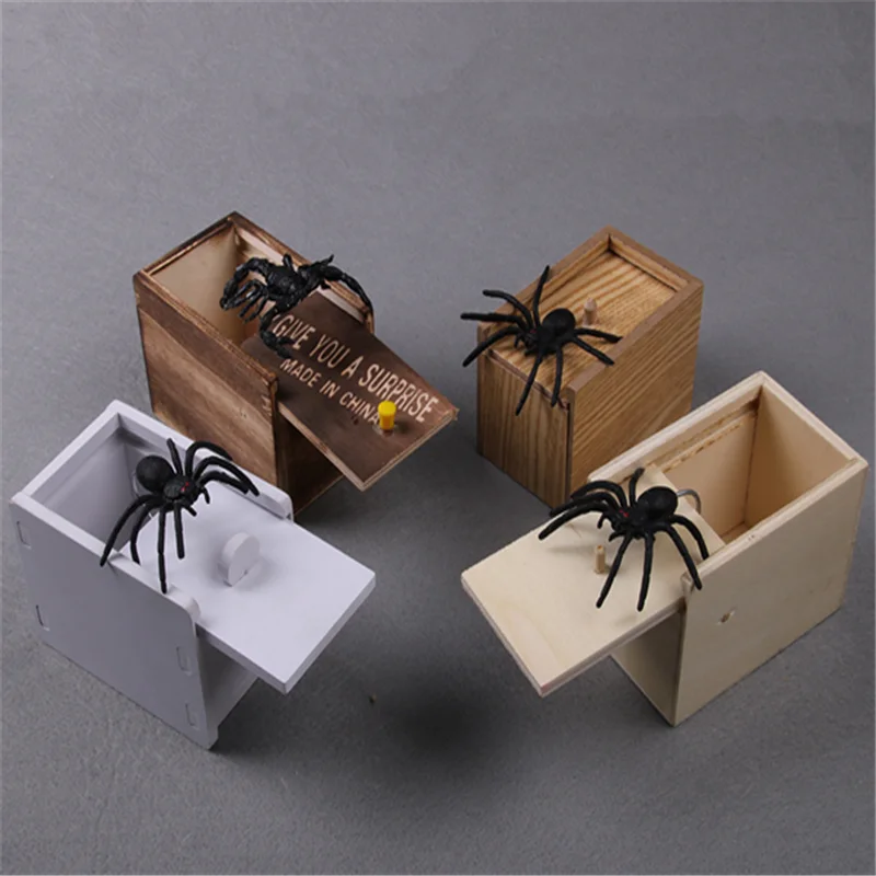 Hot Sale Surprise Animals Spider Bite In Wooden Box Gag Gift Practical Funny Joke Prank Toy
Hot Sale Surprise Animals Spider Bite In Wooden Box Gag Gift Practical Funny Joke Prank Toy