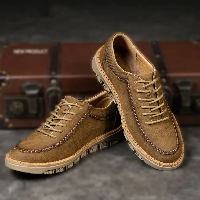 BACKCAMEL 2018 New Genuine Leather Work Boots Men's First Layer Cowhide Casual Men's Shoes Fashion Low Flat Lace Leisure Shoes
BACKCAMEL 2018 New Genuine Leather Work Boots Men's First Layer Cowhide Casual Men's Shoes Fashion Low Flat Lace Leisure Shoes