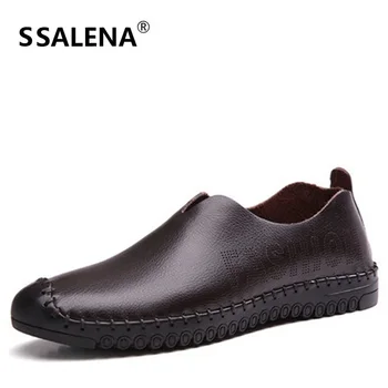 Mens Soft Leather Comfortable Shoes Casual Breathable Fashion Flats Shoes Male Sewing Leisure Shoes AA20283
Mens Soft Leather Comfortable Shoes Casual Breathable Fashion Flats Shoes Male Sewing Leisure Shoes AA20283