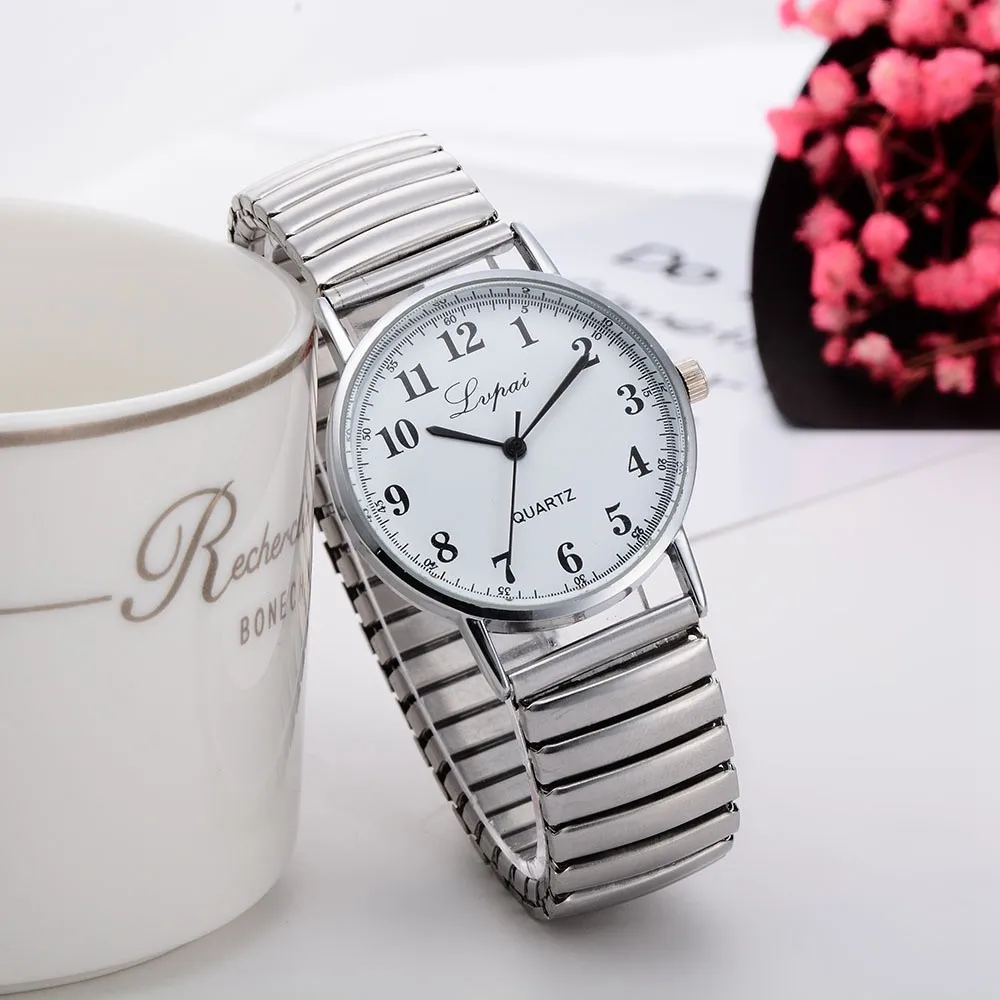 lvpai women's watch simulation quartz dress stainless steel with clock gift fashion elastic telescopic strap ladies watch XB40
lvpai women's watch simulation quartz dress stainless steel with clock gift fashion elastic telescopic strap ladies watch XB40