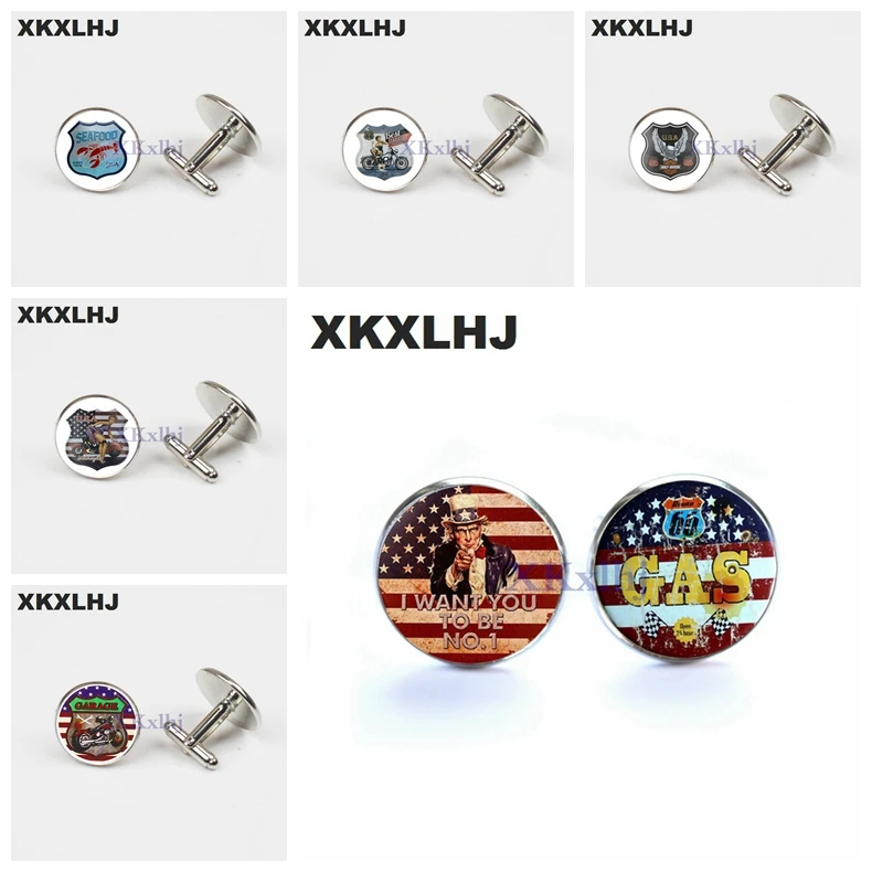 XKXLHJ Retro Road 66 Silver Cuffs Glass Pendant Zinc Alloy Metal Button Charm Jewelry
XKXLHJ Retro Road 66 Silver Cuffs Glass Pendant Zinc Alloy Metal Button Charm Jewelry