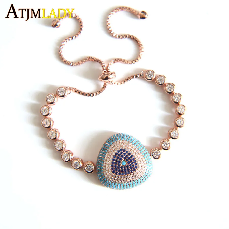 New Arrival Genuine rose gold color Luxury Round Blue Eyes Clear Cubic Zircon Crystal Tennis Bracelet Jewelry 2018 new
New Arrival Genuine rose gold color Luxury Round Blue Eyes Clear Cubic Zircon Crystal Tennis Bracelet Jewelry 2018 new