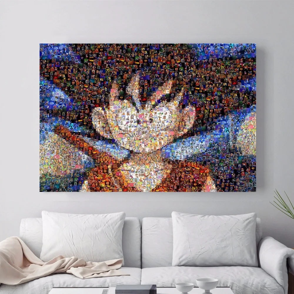 Dragon Ball Z Puzzle Painting Canvas Art Print Poster Wall Pictures For Room Home Decoration Decor No Frame | Дом и сад