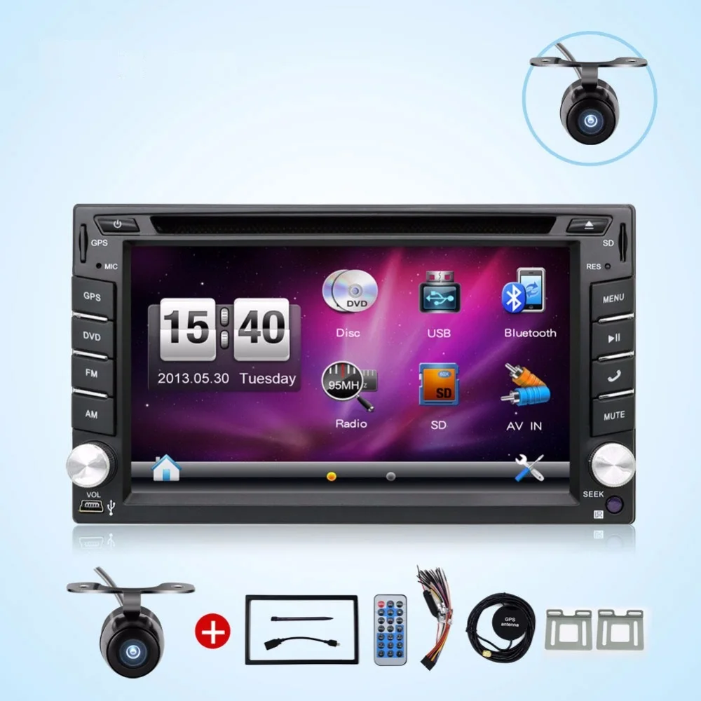 2 DIN font b Car b font Multimedia Player cassette player cd SD RDS font b