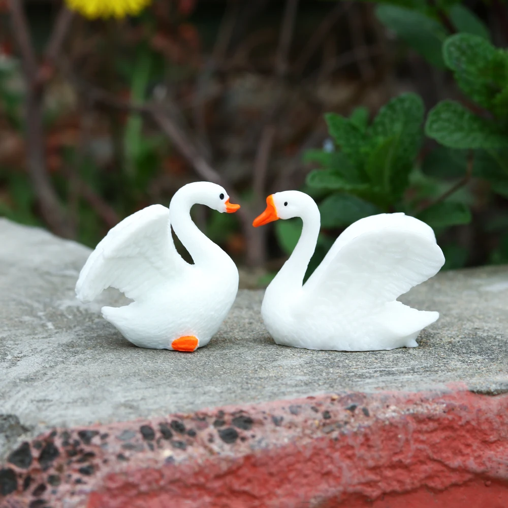 DIY Creative Mini 2PCS/Set Statue Fairy Garden Ornaments Crafts Goose Model Miniature Animal Swan Figurine Home Decor
DIY Creative Mini 2PCS/Set Statue Fairy Garden Ornaments Crafts Goose Model Miniature Animal Swan Figurine Home Decor