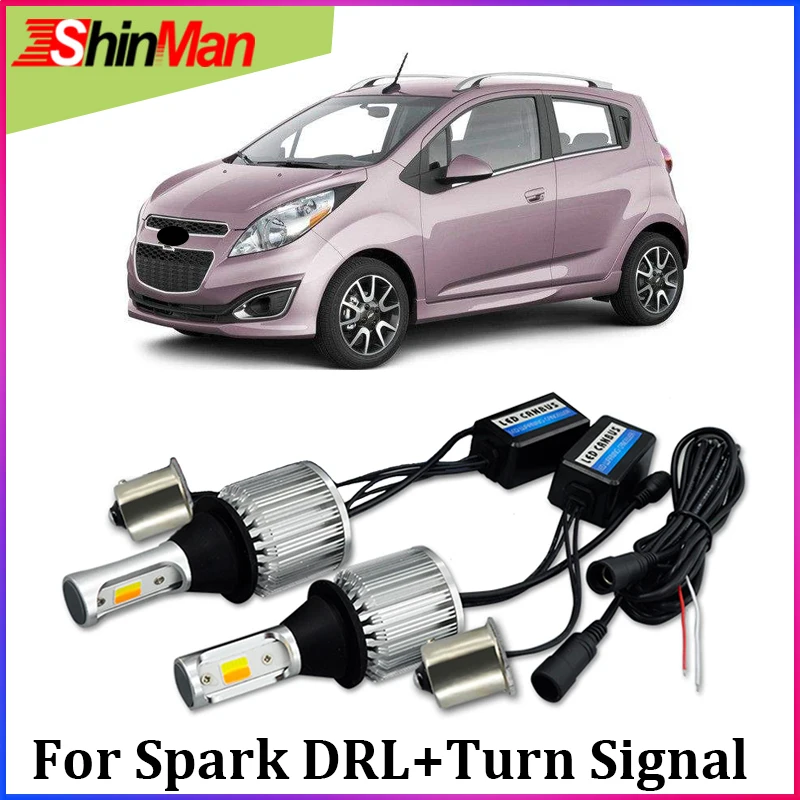 ShinMan High Power COB Chip LED Daylight CAR Daytime Running Light LED DRL Turn light Turn signal light For Chevrolet Spark
ShinMan High Power COB Chip LED Daylight CAR Daytime Running Light LED DRL Turn light Turn signal light For Chevrolet Spark