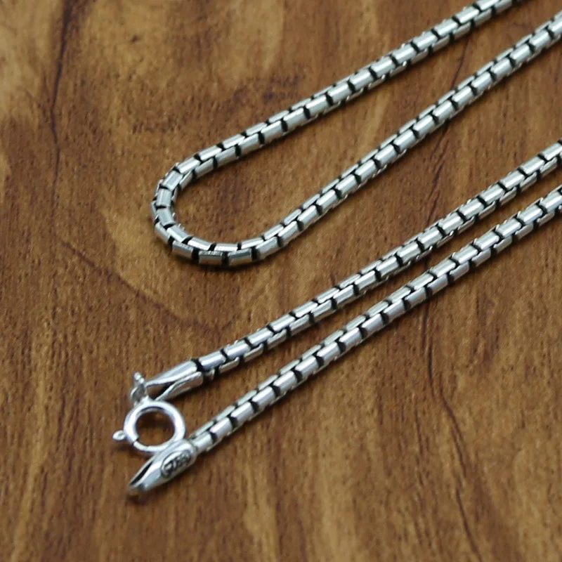 S925 Sterling Silver Jewelry Thai Silver Retro Skeleton Round Bamboo Necklaces Men And Women Trendy Sweater Chain Wholesale
S925 Sterling Silver Jewelry Thai Silver Retro Skeleton Round Bamboo Necklaces Men And Women Trendy Sweater Chain Wholesale