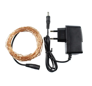 10 Meter Copper 100 Led string light with 12V1A EU/US plug Waterproof LED Christmas String Fairy Lights Holiday Garland
10 Meter Copper 100 Led string light with 12V1A EU/US plug Waterproof LED Christmas String Fairy Lights Holiday Garland