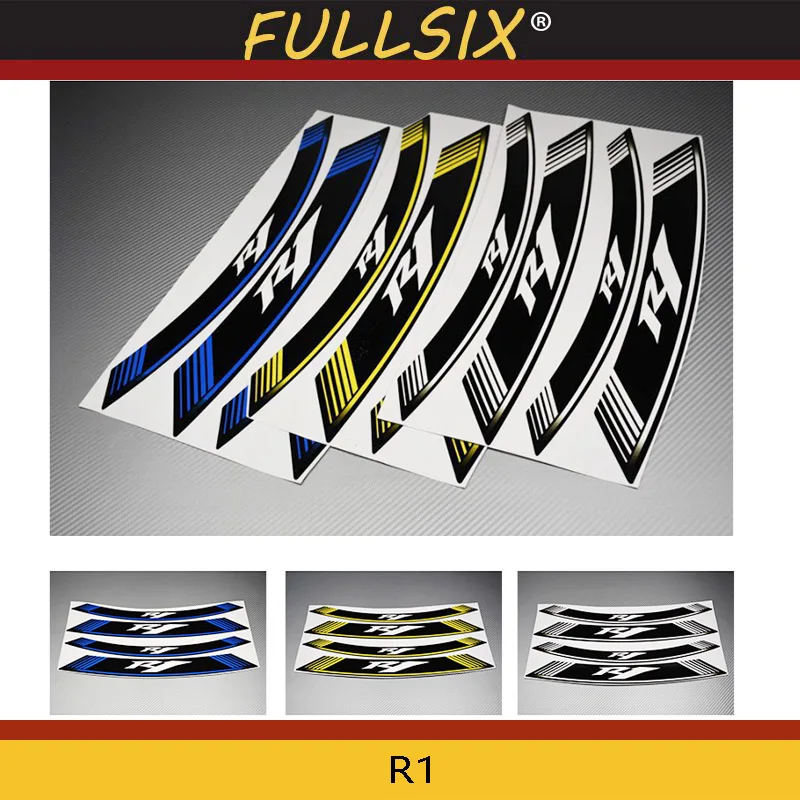 Motorcycle 8X Thick Edge Outer Rim Sticker Stripe Wheel Decals for YAMAHA YZF R1 YZF-R1
Motorcycle 8X Thick Edge Outer Rim Sticker Stripe Wheel Decals for YAMAHA YZF R1 YZF-R1