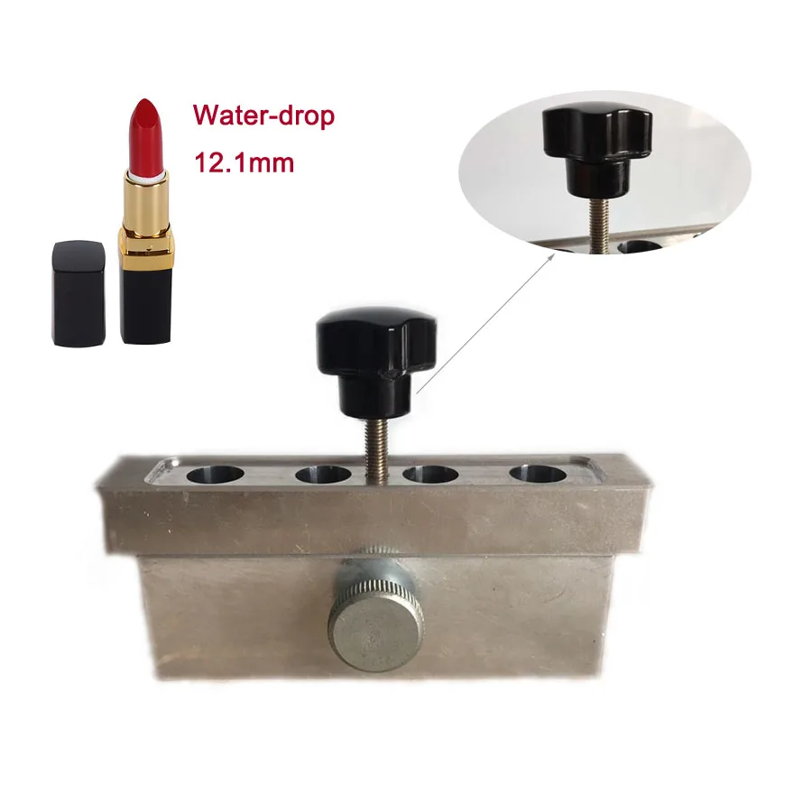 4 cavities 12.1mm Aluminum alloy lipstick mold 1set teardrop/waterdrop shape, 4 holes slots lipbalm fill mould
4 cavities 12.1mm Aluminum alloy lipstick mold 1set teardrop/waterdrop shape, 4 holes slots lipbalm fill mould