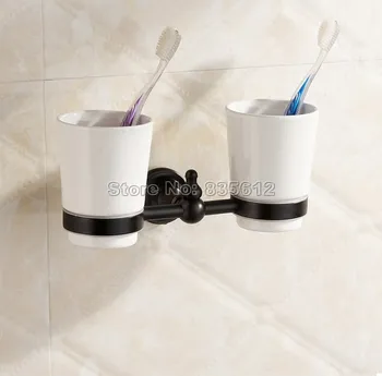Bathroom Accessory Black Oil Rubbed Bronze Toothbrush Holder Set+ Two Ceramic Cups Wall Mounted Wba828
Bathroom Accessory Black Oil Rubbed Bronze Toothbrush Holder Set+ Two Ceramic Cups Wall Mounted Wba828