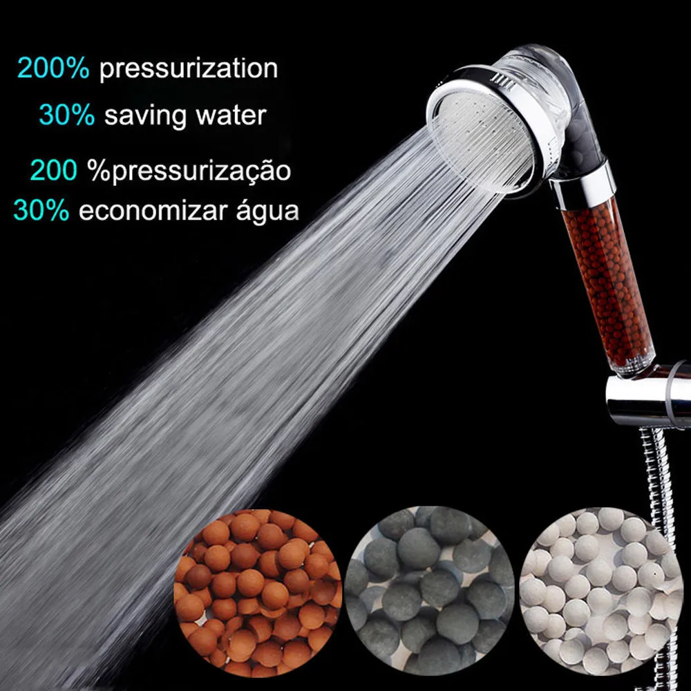 Bath Shower Head High Pressure Boosting Water Saving Filter Balls Beads Utility Bathroom Products Accessories F923
Bath Shower Head High Pressure Boosting Water Saving Filter Balls Beads Utility Bathroom Products Accessories F923