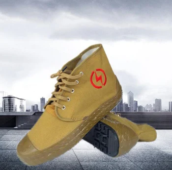 Insulation Rubber Shoes High Uppers Yellow Canvas Shoes Wear Non-slip Breathable Protective Liberation Shoes for Men and Women
Insulation Rubber Shoes High Uppers Yellow Canvas Shoes Wear Non-slip Breathable Protective Liberation Shoes for Men and Women