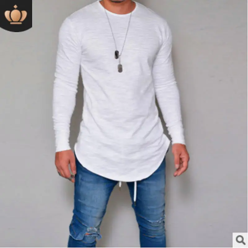 Hot 2018 New Spring Fashion O-Neck Slim Fit Long Sleeve T Shirt Men Trend Casual Mens T-Shirt Black White T Shirts Tops 3XL
Hot 2018 New Spring Fashion O-Neck Slim Fit Long Sleeve T Shirt Men Trend Casual Mens T-Shirt Black White T Shirts Tops 3XL