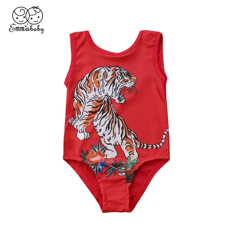 2-7T Tiger Child Kids Baby Girl Animal Print Red Active Sleeveless Swimming One-Piece Suits 2018
2-7T Tiger Child Kids Baby Girl Animal Print Red Active Sleeveless Swimming One-Piece Suits 2018
