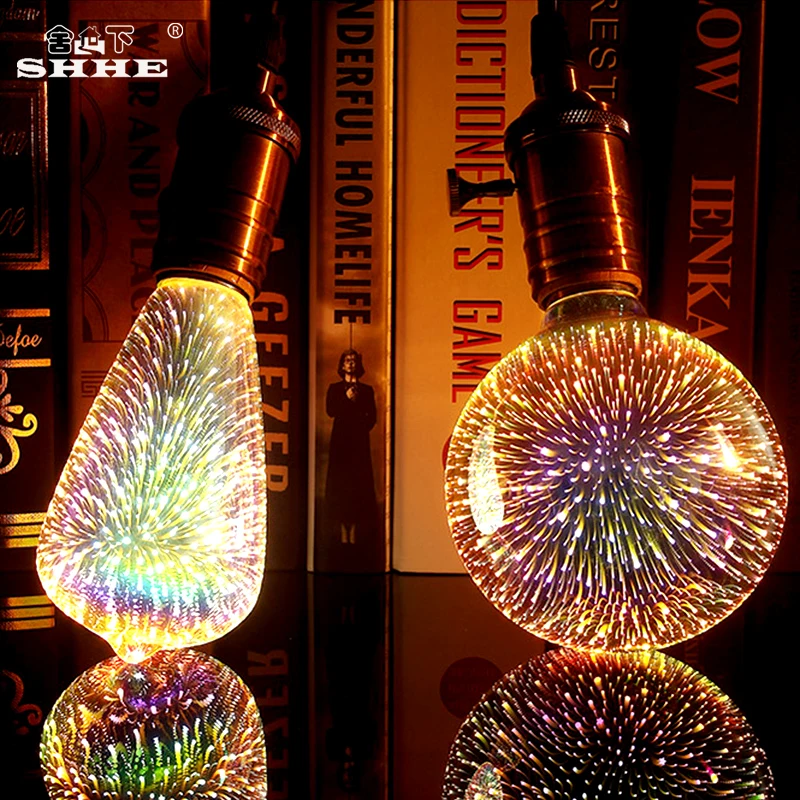 3D E27 Led Light Bulb Decoration Bulb 110V/220V Fireworks Edison Bulb Holiday Novelty Christmas Lamp Lamparas chandelier light
3D E27 Led Light Bulb Decoration Bulb 110V/220V Fireworks Edison Bulb Holiday Novelty Christmas Lamp Lamparas chandelier light