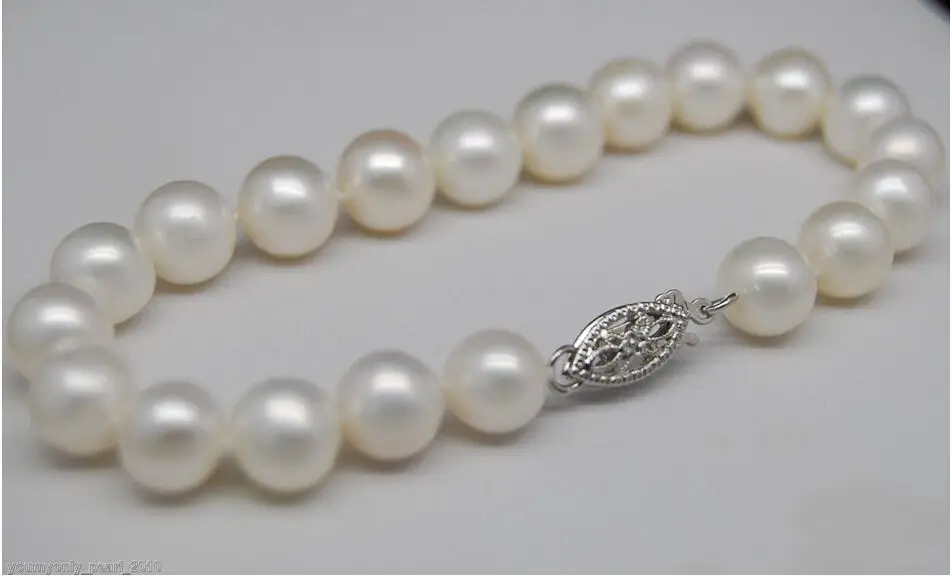 Wholesale price 16new ^^^^Cultured 10-11mm AAA Akoya white pearl bracelets 14K white 7.5-8" r
Wholesale price 16new ^^^^Cultured 10-11mm AAA Akoya white pearl bracelets 14K white 7.5-8" r