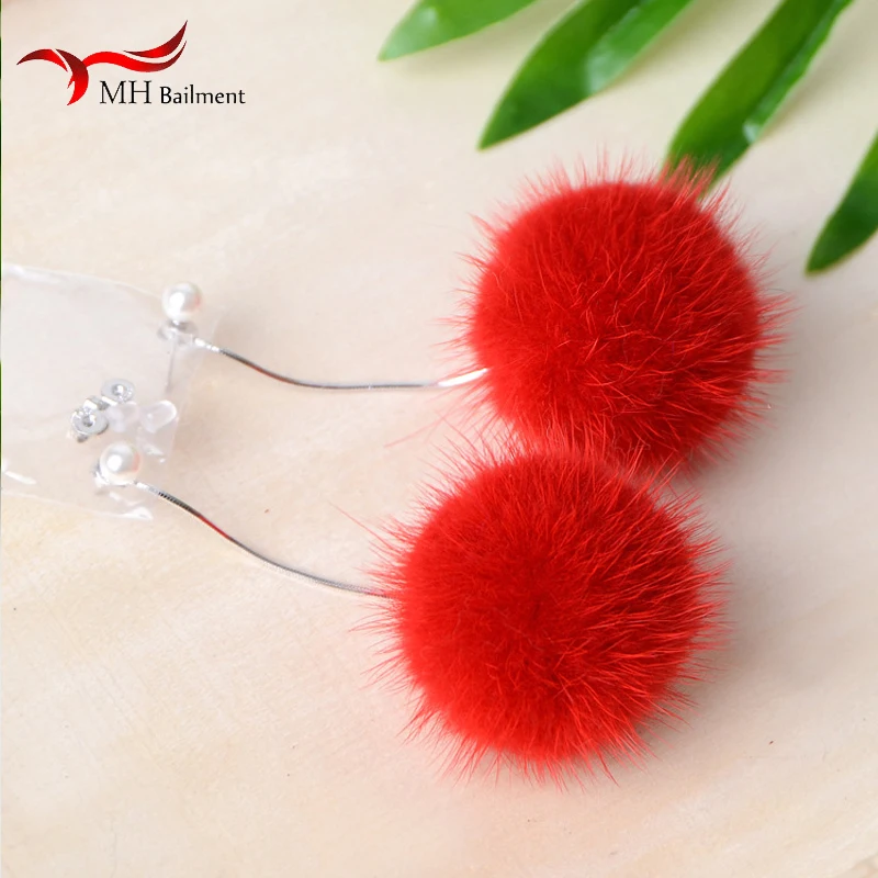 Imported Mink earrings long earrings cute hair ball temperament earrings elegant fashion street shoot cute colorful earrings F27
Imported Mink earrings long earrings cute hair ball temperament earrings elegant fashion street shoot cute colorful earrings F27