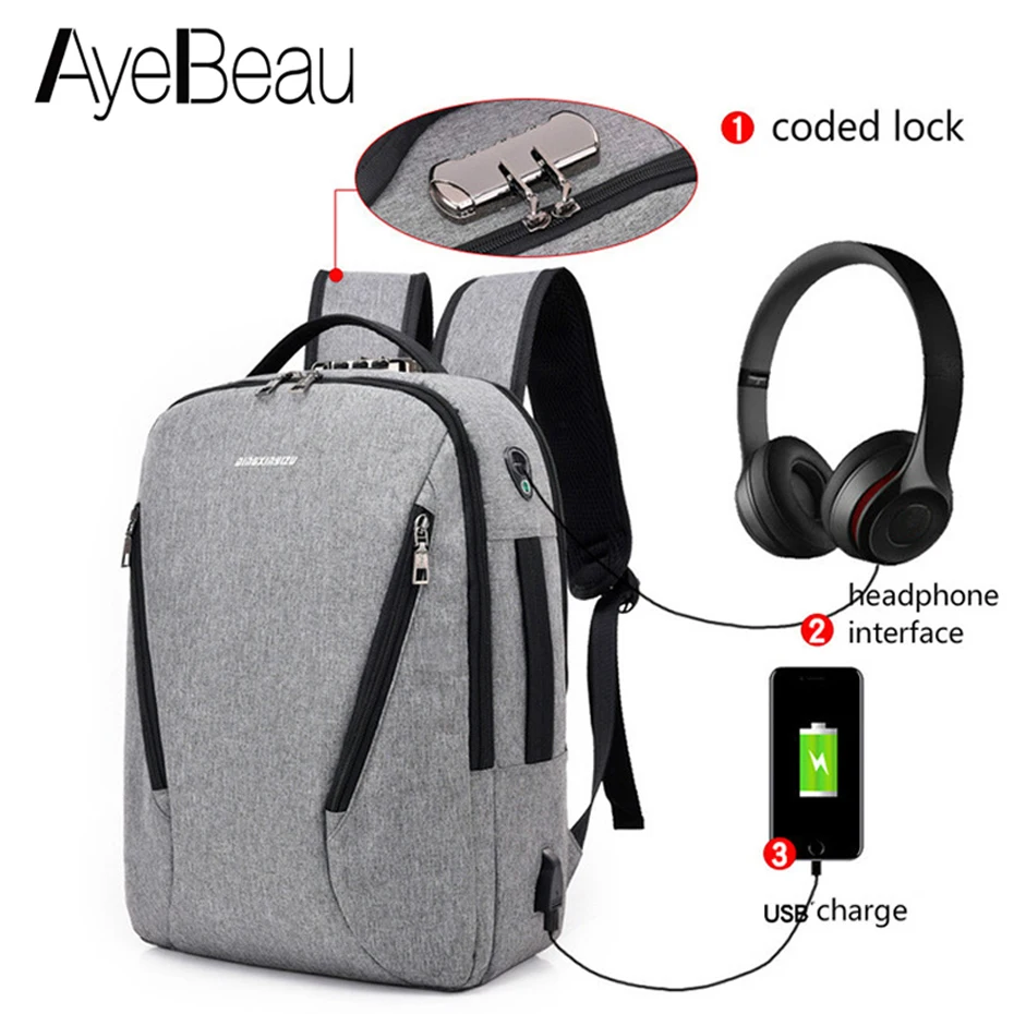 Antitheft Anti-theft Men Backpack USB Male School Bag Schoolbag Laptop For Teenager Book Travel Bagpack Back Pack Rukzak Backbag
Antitheft Anti-theft Men Backpack USB Male School Bag Schoolbag Laptop For Teenager Book Travel Bagpack Back Pack Rukzak Backbag