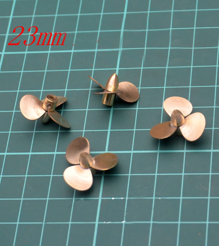 1pc Copper Propeller CW CCW 23mm Propeller For RC Model Boat 3-blades Paddle Hole Dia. 2mm DIY Accessories Spare Parts
1pc Copper Propeller CW CCW 23mm Propeller For RC Model Boat 3-blades Paddle Hole Dia. 2mm DIY Accessories Spare Parts