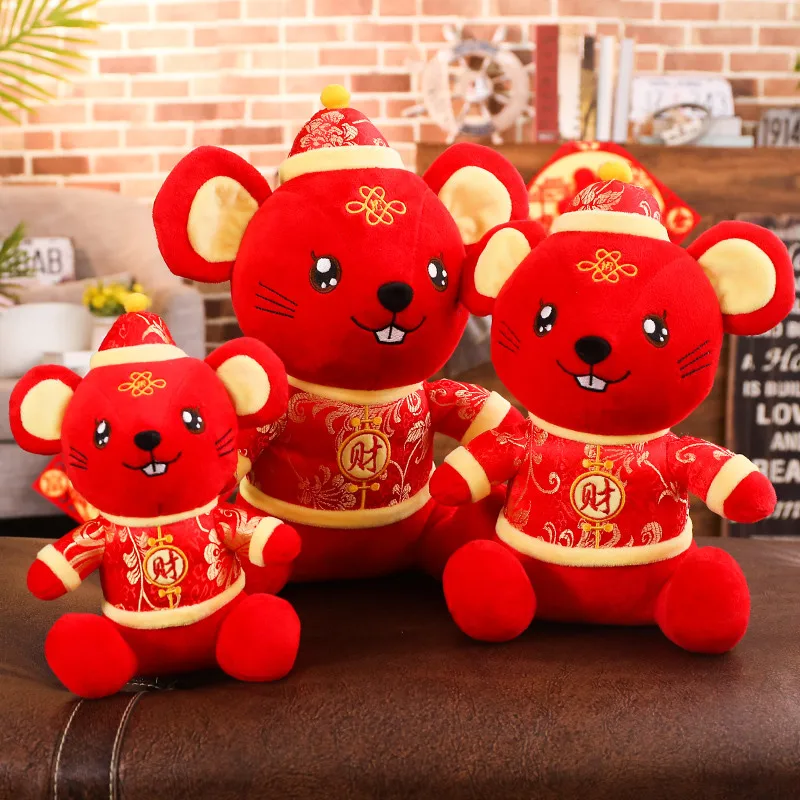 2020 Rat Year Mascot Toy Rat Plush Red Mouse in Tang Suit Soft Toys Chinese New Year Party Decoration Gift
2020 Rat Year Mascot Toy Rat Plush Red Mouse in Tang Suit Soft Toys Chinese New Year Party Decoration Gift